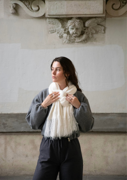 Echarpe Doudou Blanche